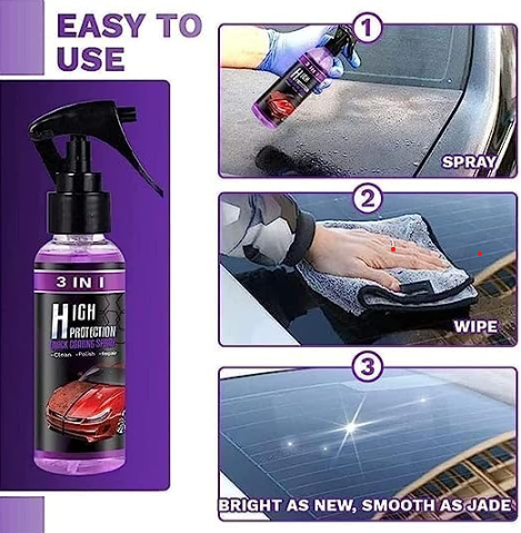 Cars Ceramic Coating Spray ,hydrophobic, Scratch Protection (100 Ml )